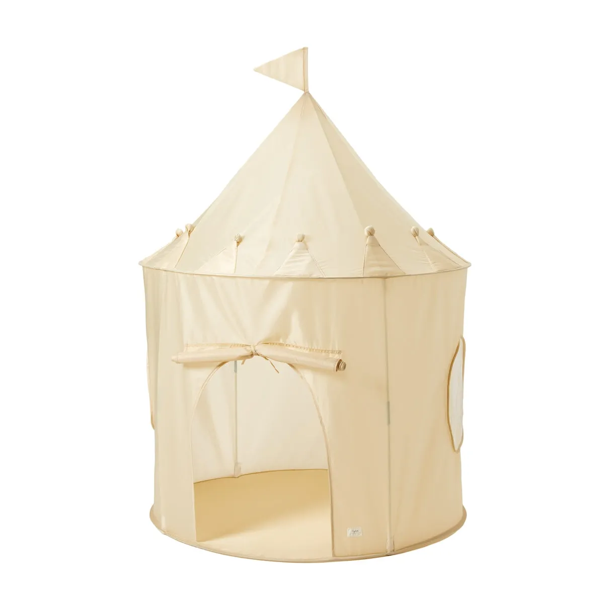 Recycled Fabric Play Tent Castle 3 Sprouts Beige