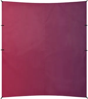 Red Purple Gradient Beach Tent & Canopy UPF50  Protection Water-Resistant Large Sun Shelter with Sandbags, Sand Shovel, Poles for Camping, Fishing, Backyard Fun