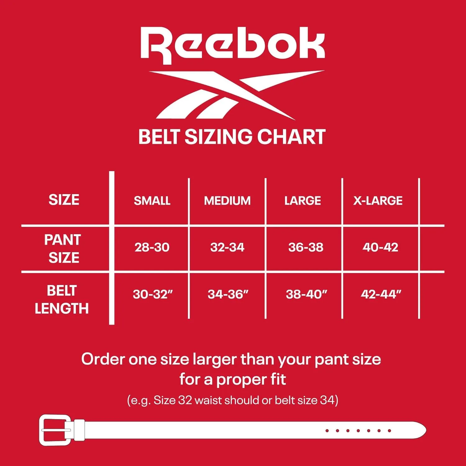 Reebok Men's Golf Belts| Lightweight | Athletic Comfort | Nylon Webbing