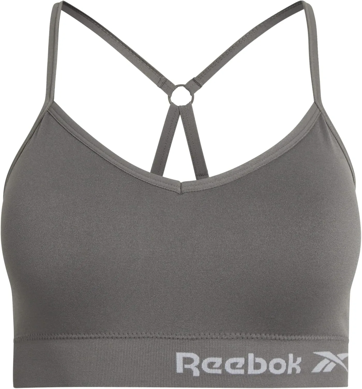 Reebok Women's Lightweight Soft Stretch Performance Cami Seamless Bralette, 2 Pack
