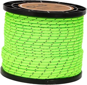 Reflective Cord Tent guyline Rope Camp Rope High Strength Paracord 50M 4mm for Outdoor Activities Backpacking Canopy Shelter