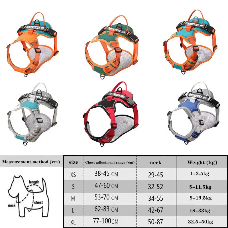Reflective Nylon Adjustable Dog Harness Vest