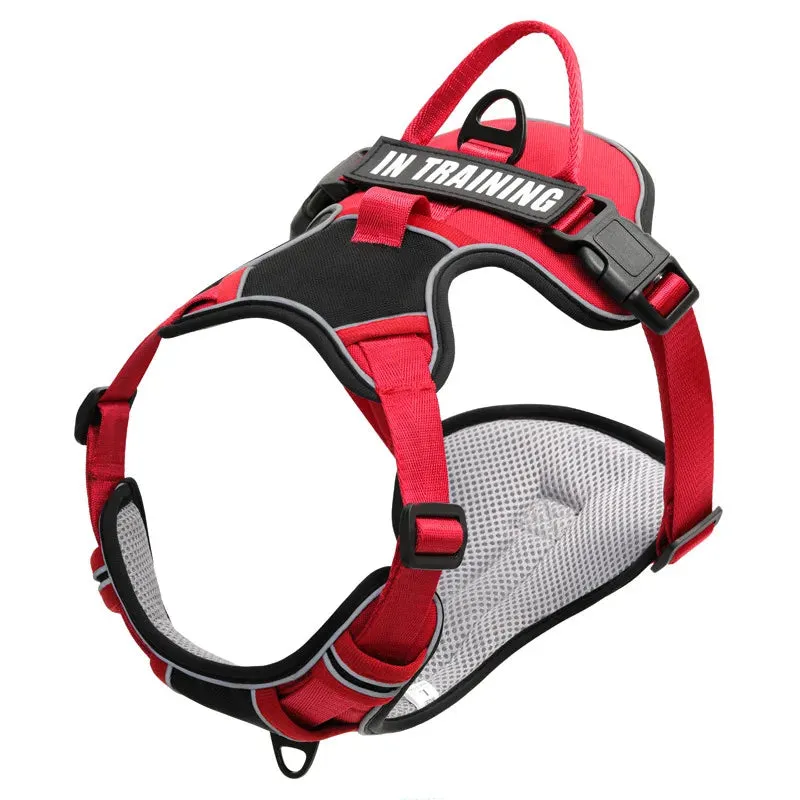 Reflective Nylon Adjustable Dog Harness Vest
