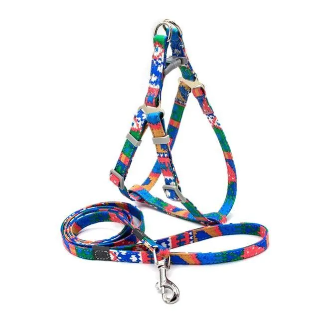 Reflective Nylon Dog Harness & Lead