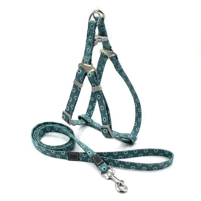 Reflective Nylon Dog Harness & Lead