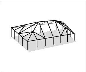 Replacement 40' x 60' Aluminum Tent Frame for West Coast Frame Tents