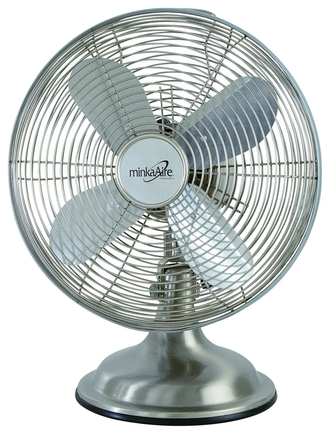 Retro Style Fan 10`` Table Fan in Brushed Nickel