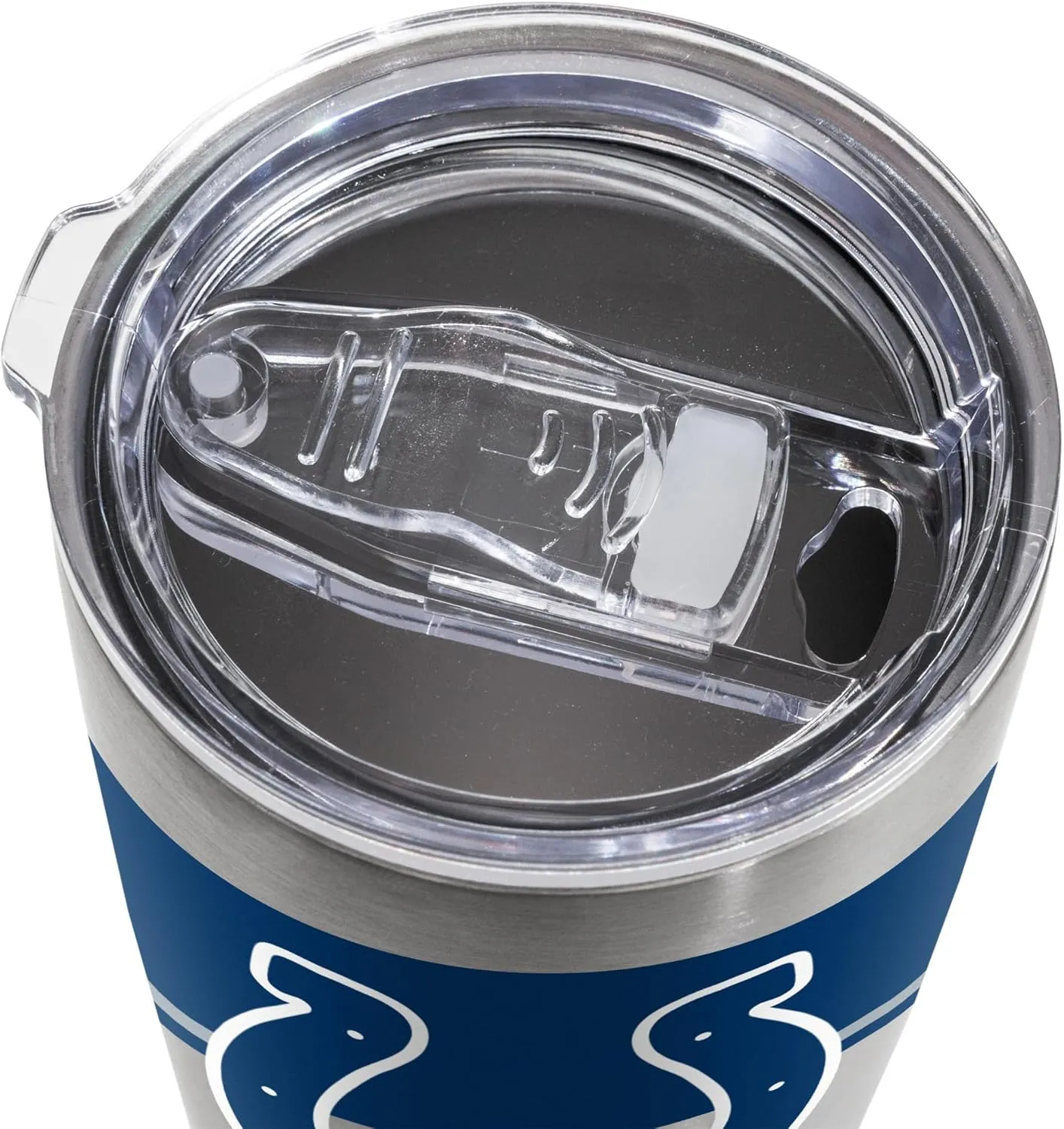 Rico Industries NFL Football 20oz Stainless Steel Tumbler with Lid - Great For Coffee, Tea, Water or Cocktails