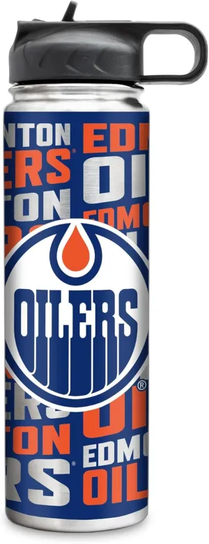 Rico Industries NHL Hockey Stainless Steel Tumbler with Lid - Great For Coffee, Tea, Water or Cocktails