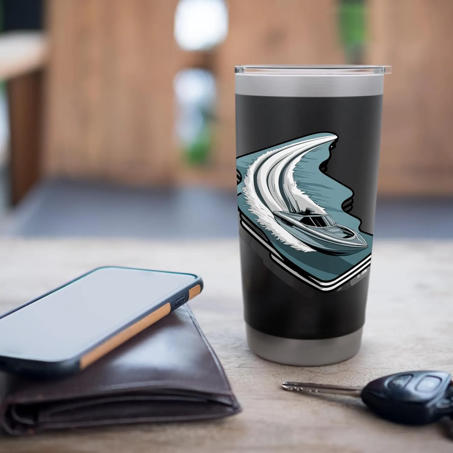 Ride Wave Speedboat Adventure Stainless Steel Insulated Tumbler