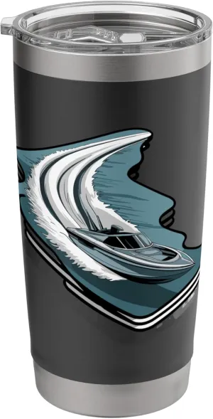 Ride Wave Speedboat Adventure Stainless Steel Insulated Tumbler