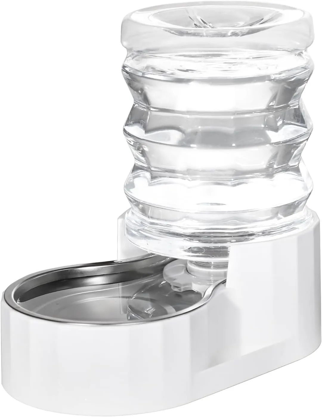 RIZZARI Automatic 5L Pet Waterer, Gravity Stainless Steel Water Dispenser, 100% BPA-Free, Large Capacity Water Feeder for Cats and Small and Medium-Sized Dogs
