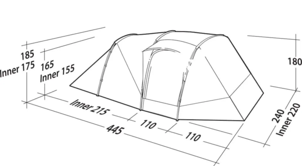 Robens Double Dreamer 4 Tent, 4 Person Tent - Green/Beige (OUT0068)