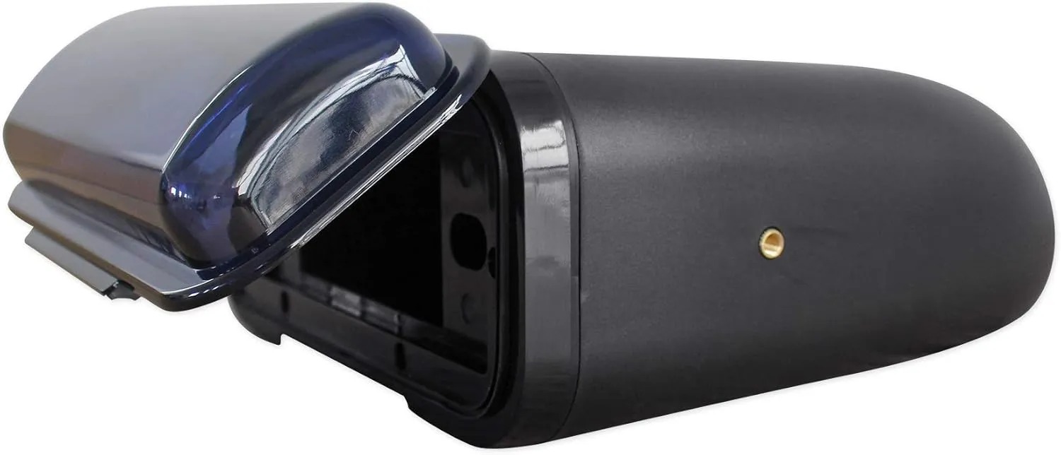 Rockville RMH200B Single DIN Marine Receiver Waterproof Gimbal Housing, Pre-Wired Installation, Durable ABS Construction, UV-Resistant, for Boats and Marine Environments