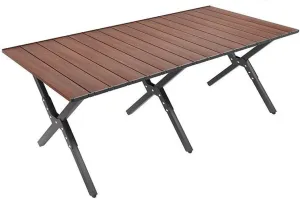 Roll-Up Table with Carrying Bag Lightweight Stable Folding Table Ideal for Camping Beach Parties and More