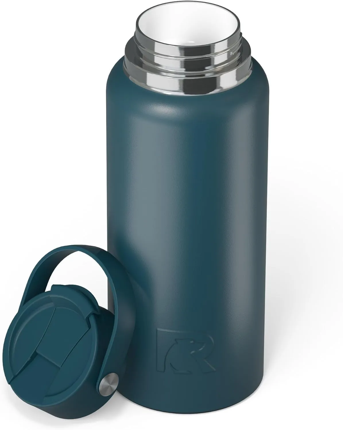 RTIC 32oz Outback Bottle, Insulated, Stainless Steel, Metal, Double Wall Vacuum-Insulation, Ceramic Lined, Leak-Proof Lid, BPA-Free Water Flask for Hiking, Running, Sports, Outdoor, Marine