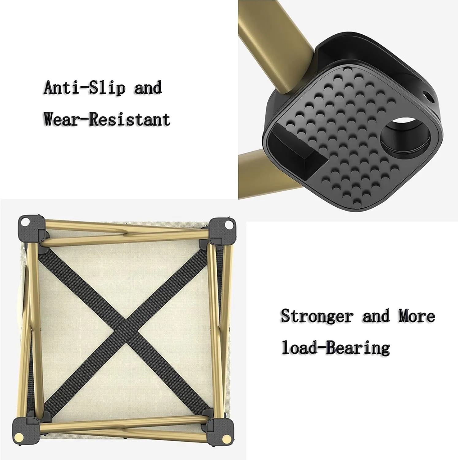 RUANLOV Lightweight Aluminum Folding Square Table, Roll Up Top 6 People Compact Table with Carry Bag Collapsible Portable Table Camping Folding Table (B 120cm)