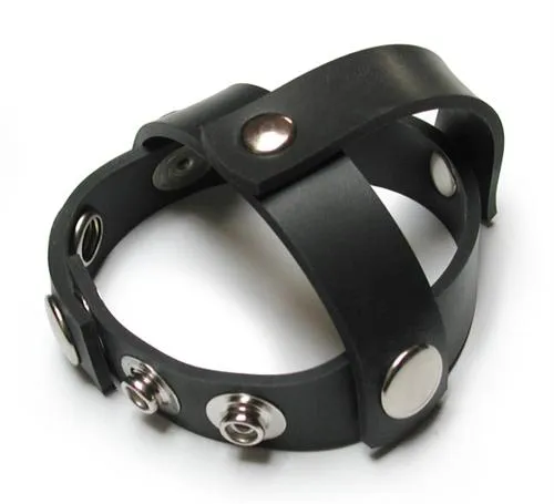 Rubber Snap-on Ball Splitting Cock Harness