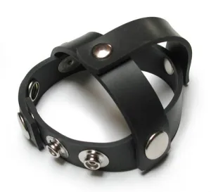 Rubber Snap-on Ball Splitting Cock Harness