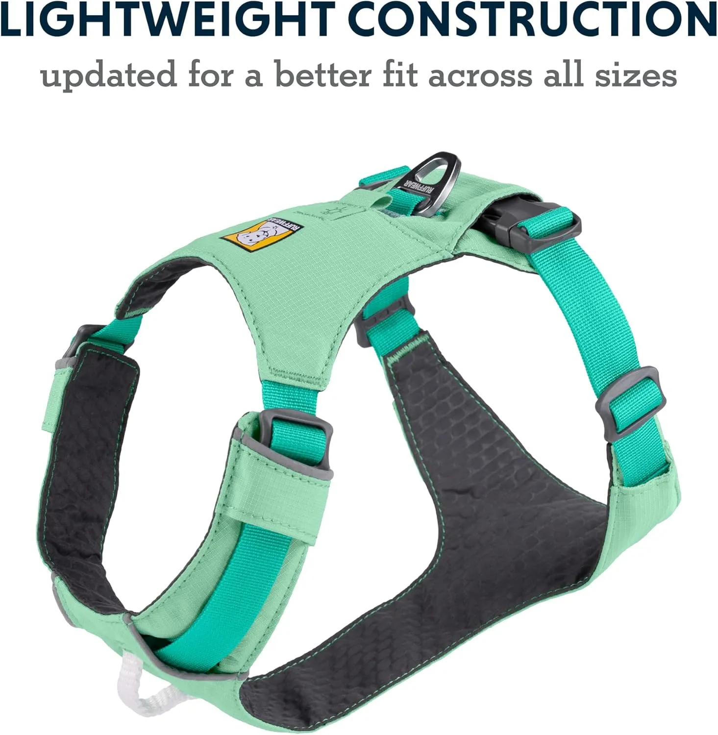 Ruffwear, Hi & Light, Everyday Lightweight Dog Harness, Trail Running, Walking, Hiking, All-Day Wear, Sage Green, XX-Small
