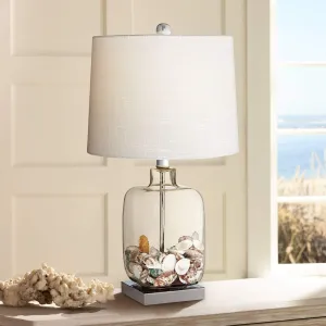 Rynx | Globe Electric 12274 D'Alessio 20'' Table Lamp, Gold, White Linen Shade, Faux Marble Base, On/Off Switch Rotary Switch, Title 20