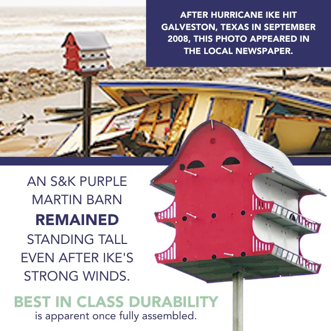 S&K 12 Room Purple Martin House Package
