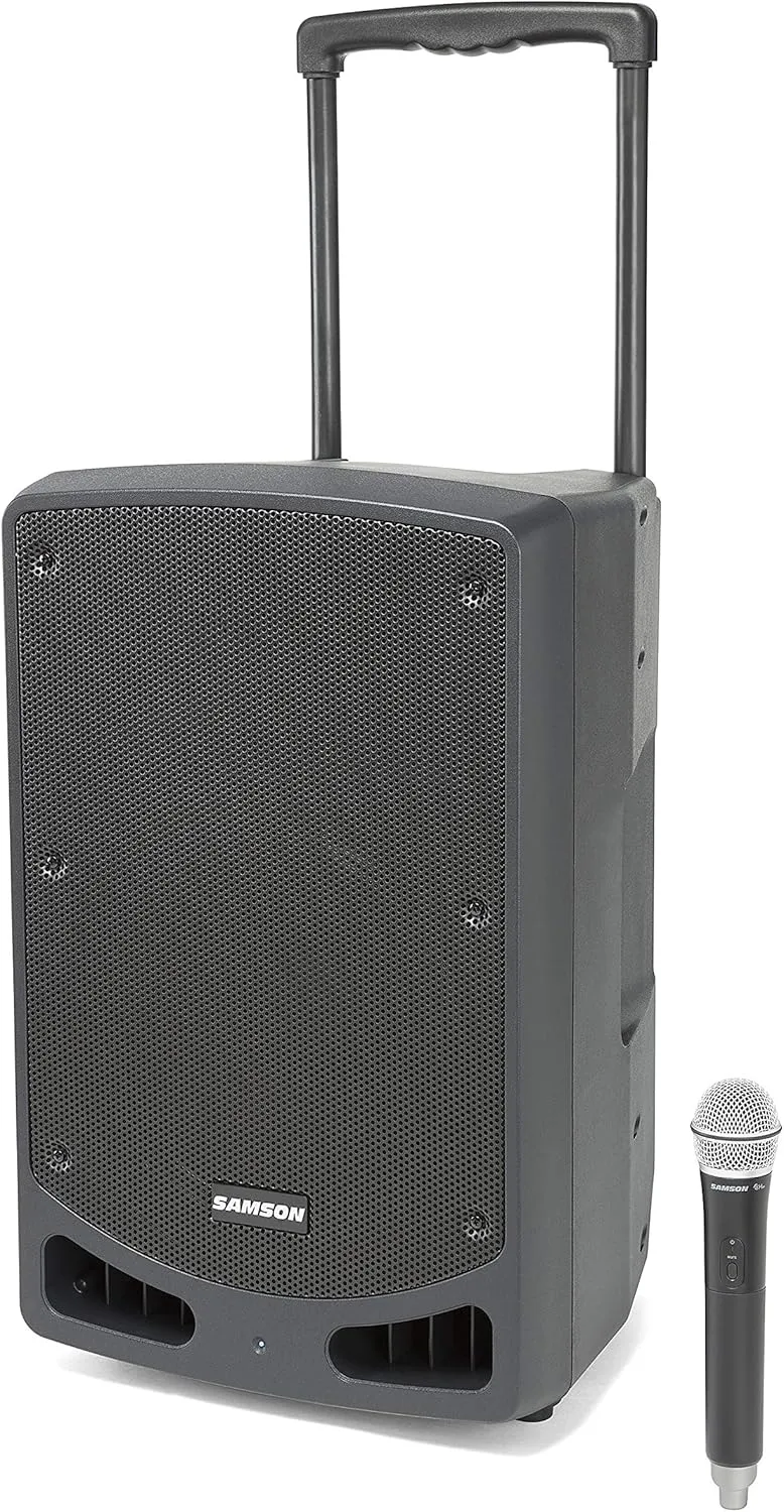 Samson Expedition XP312w 12” 300 Watt Battery Powered Portable Pa System with Wireless Handheld Microphone and Bluetooth (Band K)