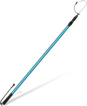 SAN LIKE Telescopic Fishing Gaff Large Size Fish Gaff for Saltwater Boat Fishing Heavy Duty Stainless Steel Hook with M8 Screw Non Slip Handle for Big Catfish Tuna Shark M