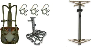 Sandlot Complete Tree Saddle Hunting System, XOP X2 4-Pack Hunting Climbing Steps