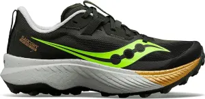 Saucony Women's Endorphin Edge Hiking Shoe, Umbra/Slime, 9.5