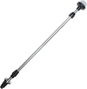 SeaSense Telescoping All-Round Stern Light - - 2 Nautical Mile Range - Adjustable, Stowable Chrome Light for Boats, Kayaks, Canoes & Pontoons up to 39 Feet - Meets USCG Requirements