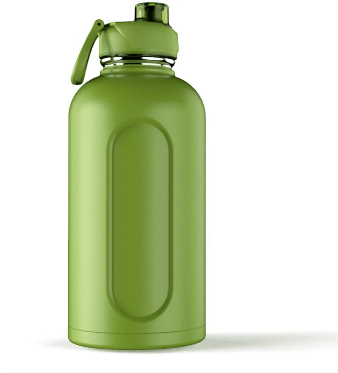 SHAKESPHERE Stainless Steel Sports Water Bottle - 34oz Double-Walled Hydration Jug, Leak-Proof with Handle - Reliable Workout Hydration, Gym Sessions - Outdoor Fitness Adventures (Camo Green)