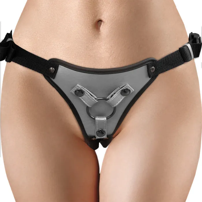 Shots Ouch! Metallic Adjustable Strap On Harness