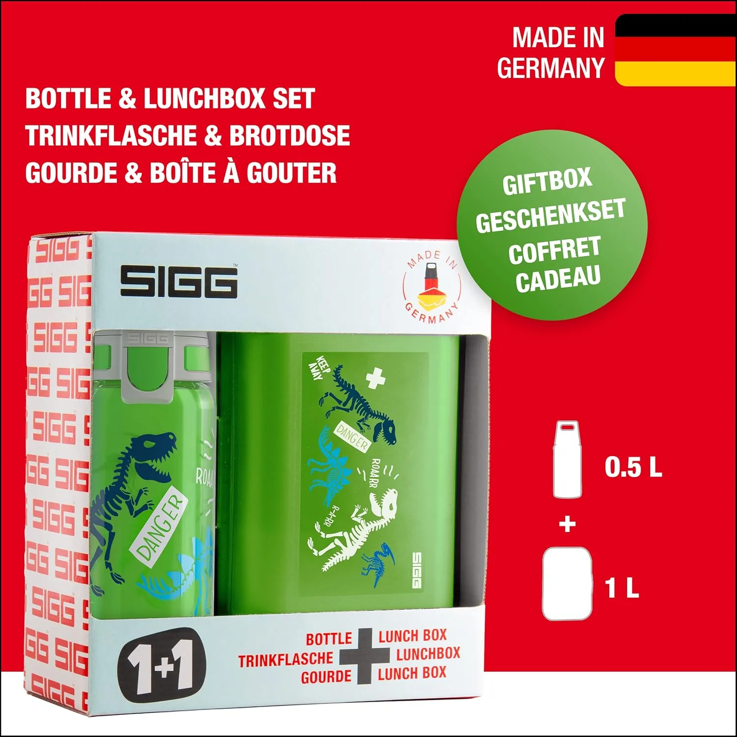 SIGG - Kids Lunch Box VIVA - Made in Germany - Dishwasher Safe - Food Containers for School, Daycare - Gifts Boys, Girls