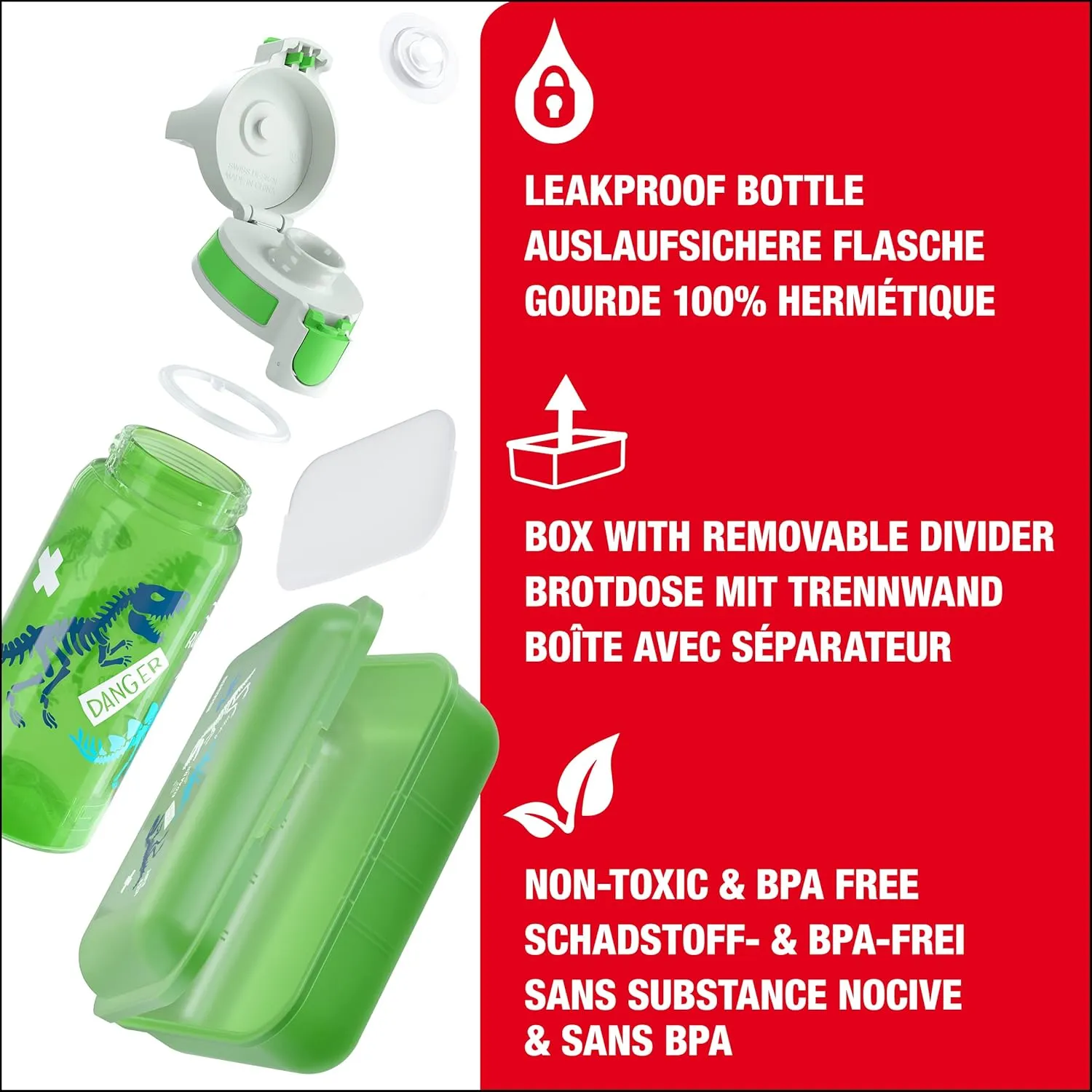 SIGG - Kids Lunch Box VIVA - Made in Germany - Dishwasher Safe - Food Containers for School, Daycare - Gifts Boys, Girls