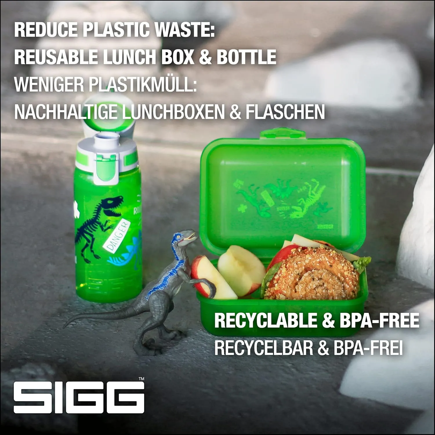 SIGG - Kids Lunch Box VIVA - Made in Germany - Dishwasher Safe - Food Containers for School, Daycare - Gifts Boys, Girls