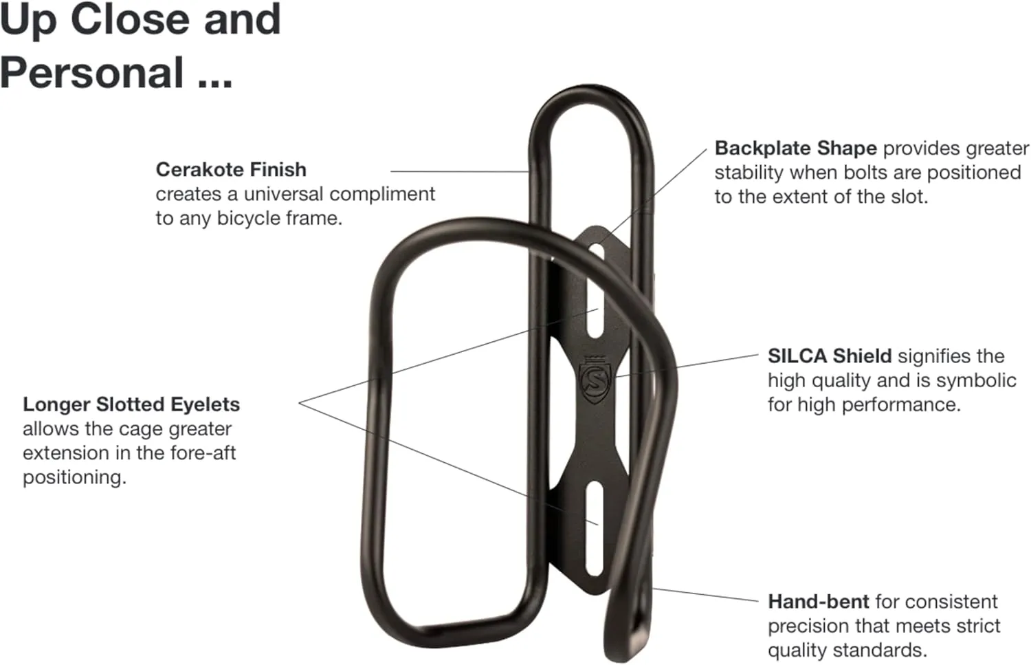 SILCA Sicuro Titanium Water Bottle cage | Cages for Bike with 21mm Fore/AFT Adjustment | Lighter Than Steel and Stronger Than Carbon and Alloy 30g | Hand Bent and Laser Welded in Indiana | USA Made