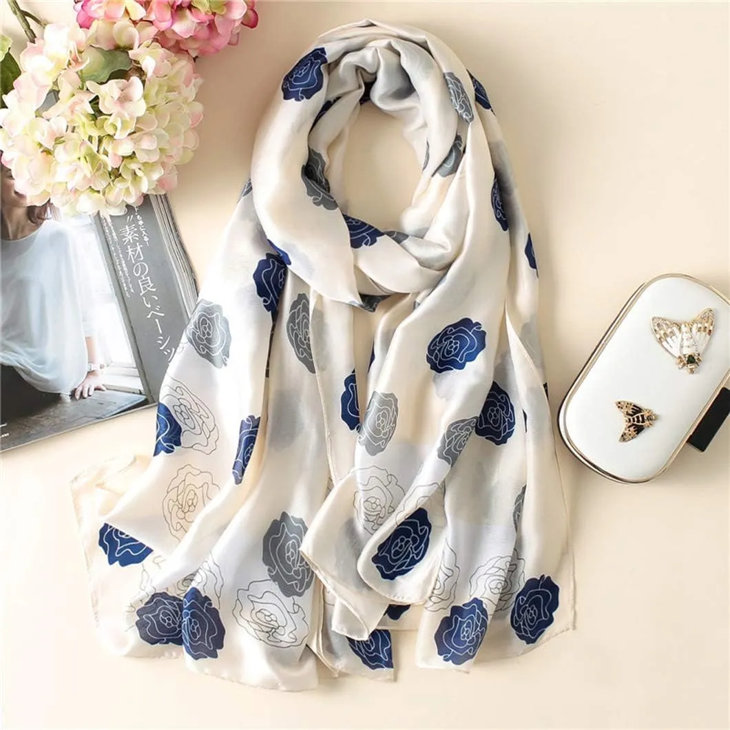 Silk Scarf Mulberry Silk Fashion Scarves Long Lightweight Shawl Wrap …