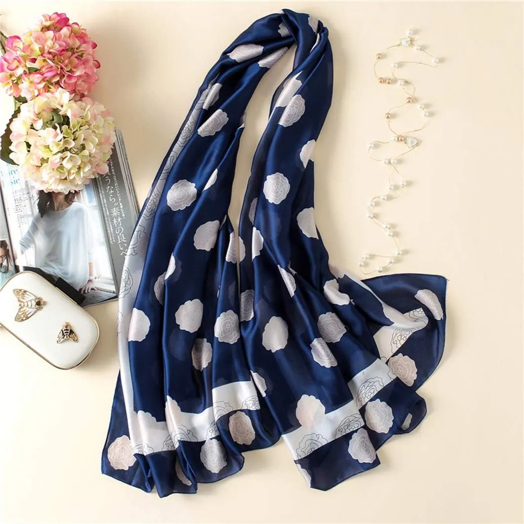 Silk Scarf Mulberry Silk Fashion Scarves Long Lightweight Shawl Wrap …
