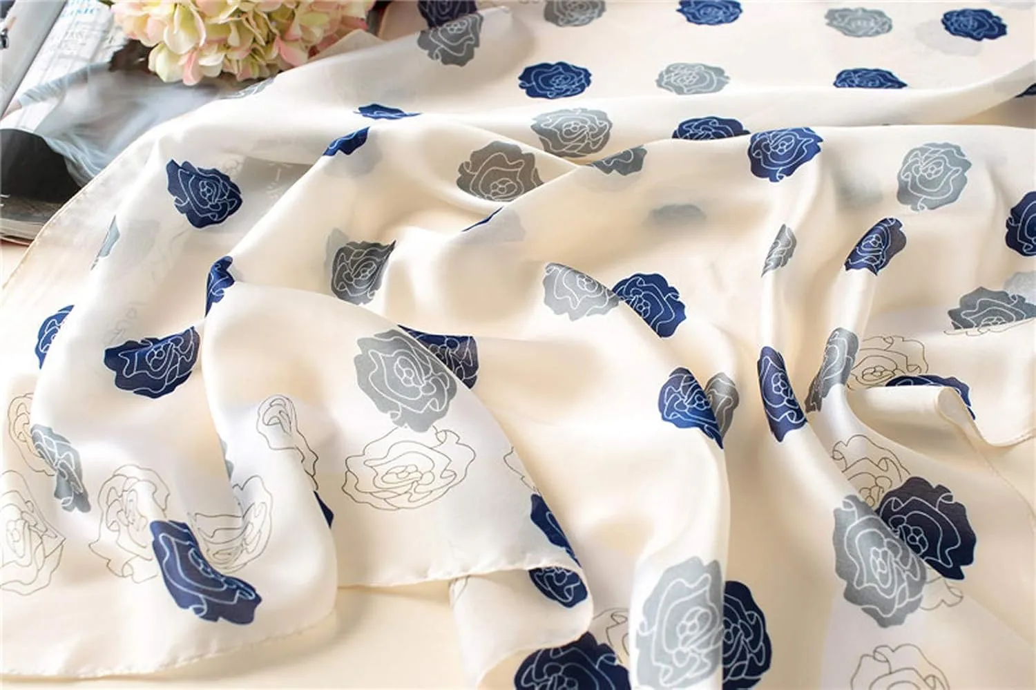 Silk Scarf Mulberry Silk Fashion Scarves Long Lightweight Shawl Wrap …