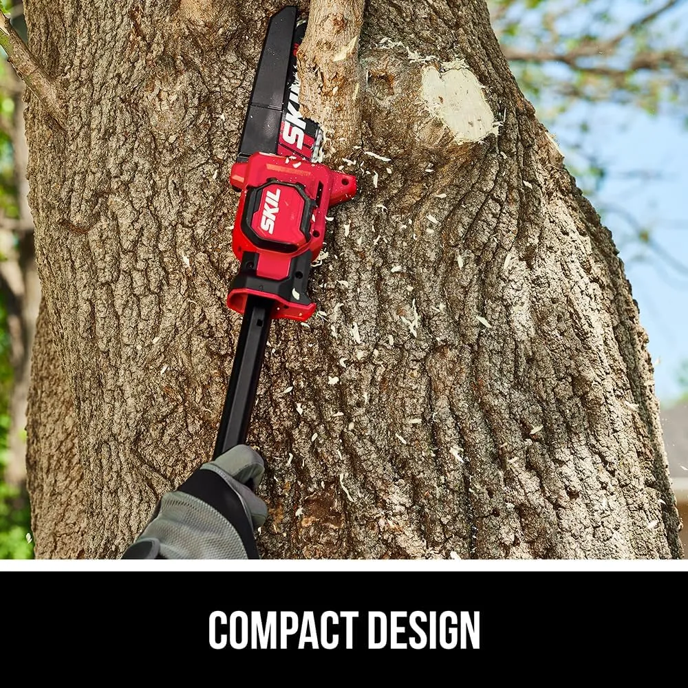 SKIL PWR CORE 20 Brushless 20V 6" Telescopic Mini Chainsaw Kit with Up to 2.8 feet Including 2.0Ah Battery and Charger-PR0601B-11