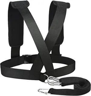 Sled Harness Tire Pulling Harness Pull Strap with Reinforced Lock, Can Pull up to 1.5T for Fitness Weight Sled Training Speed Chute Harness Trainer Football Workout Equipment