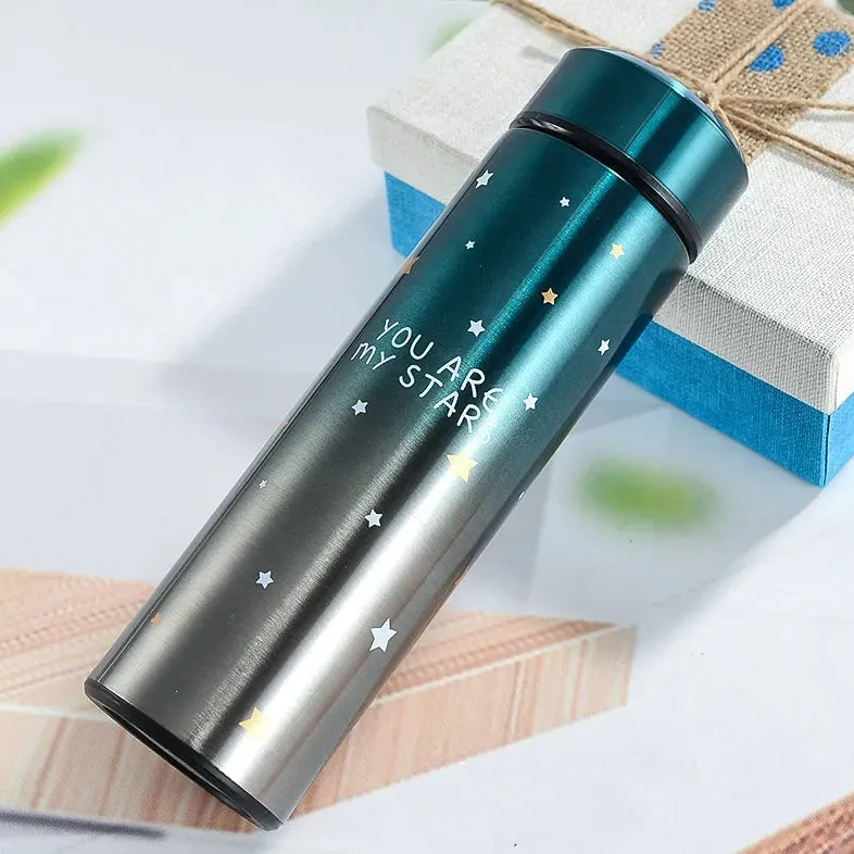 Smart LED Temperature Water Bottle 500ml | Stainless Steel Hot & Cold Bottles with Vacuum Thermos Flask