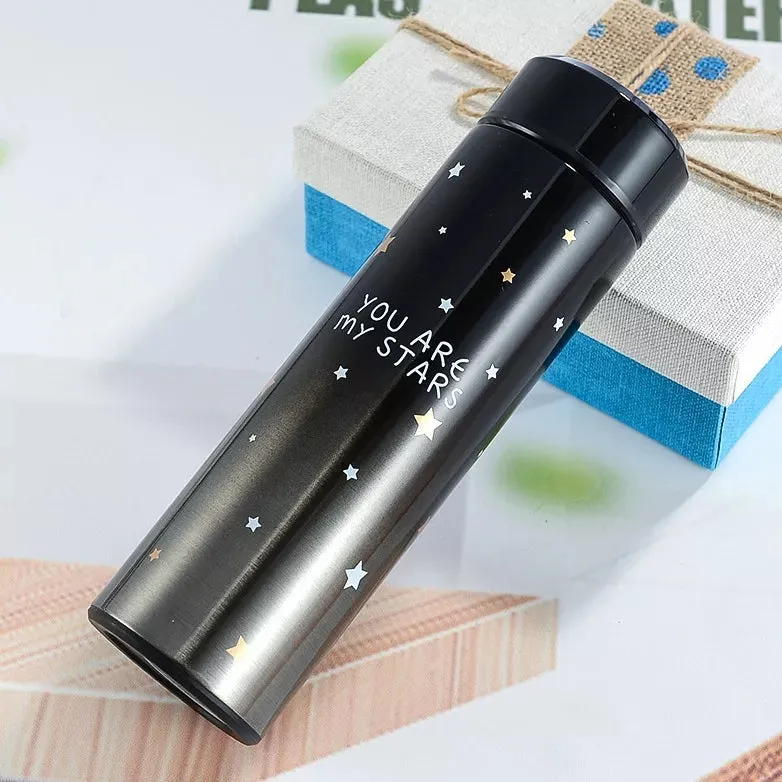Smart LED Temperature Water Bottle 500ml | Stainless Steel Hot & Cold Bottles with Vacuum Thermos Flask