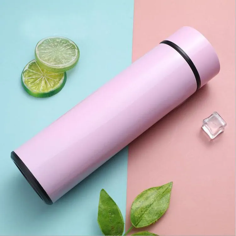 Smart LED Temperature Water Bottle 500ml | Stainless Steel Hot & Cold Bottles with Vacuum Thermos Flask