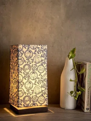 Smart Owl Lamp With Wooden Base