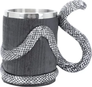 SMASOLO 1pc Chic Hand Painted Stainless Steel Cup Creative Double Mug for Water Milk Design Housewarming Friends Silver Black