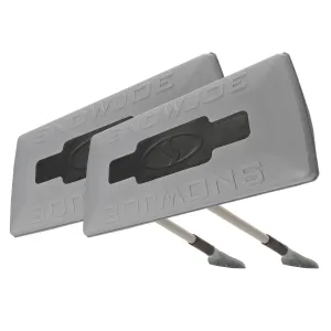 Snow Joe SJBLZD-JMB2-GRY 2-Pack Jumbo Telescoping Snow Broom   Ice Scraper, Gray