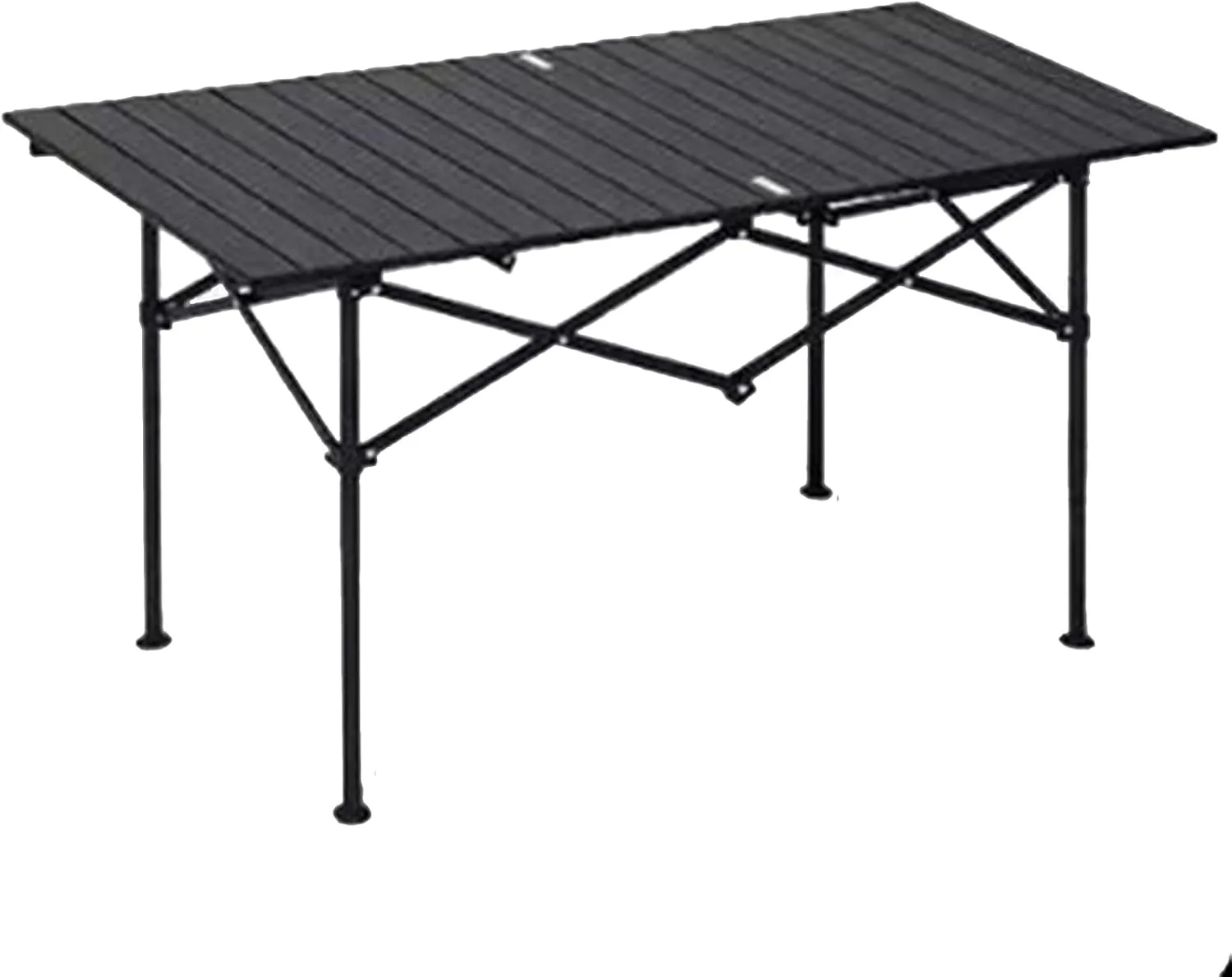 SOBOUR Ultra-Light Camping Table Compact Folding Picnic Table Aluminum Folding Camping Table Roll Up Table Top for Indoor & Outdoor