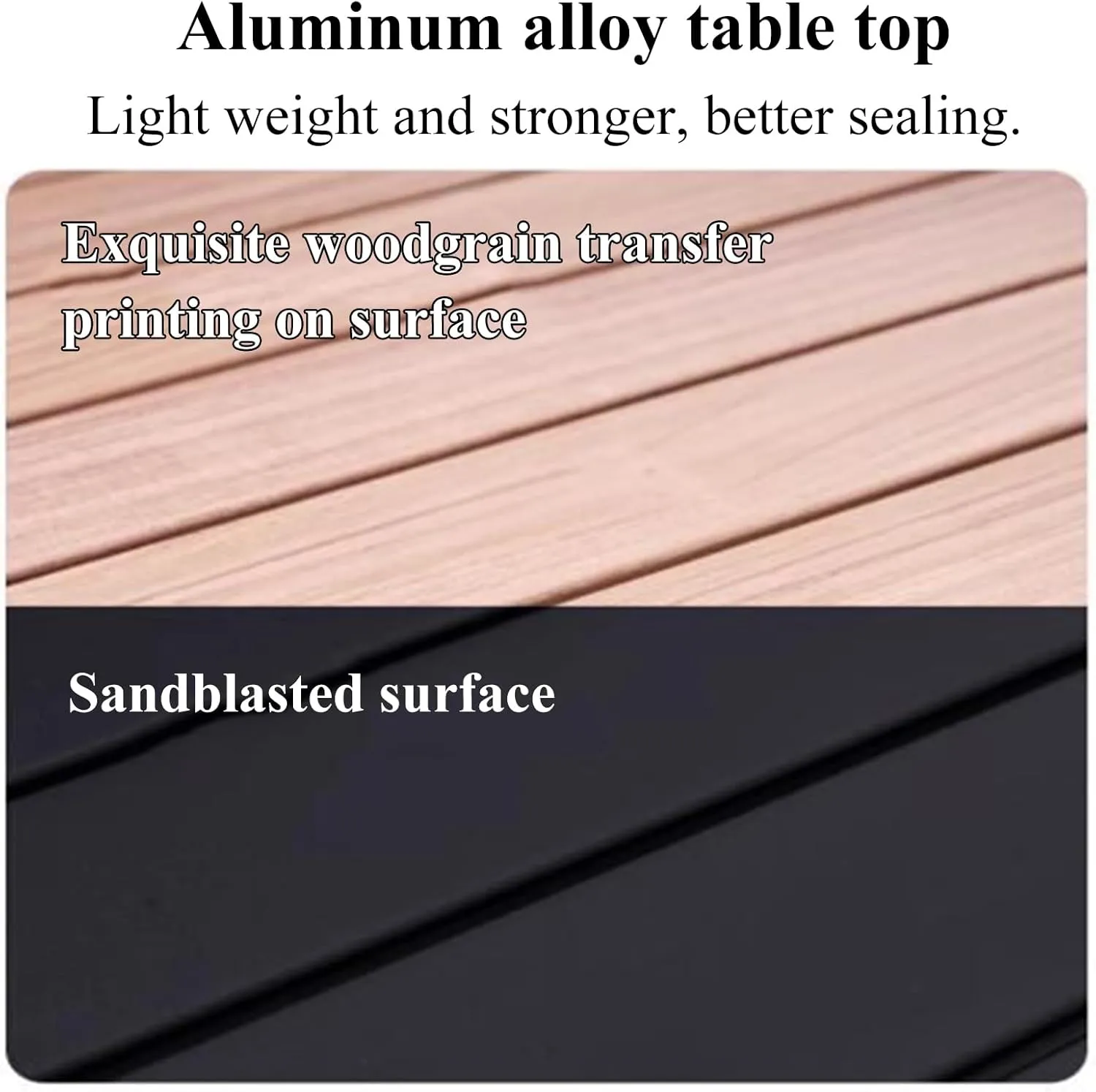 SOBOUR Ultra-Light Camping Table Compact Folding Picnic Table Aluminum Folding Camping Table Roll Up Table Top for Indoor & Outdoor